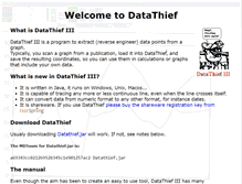 Tablet Screenshot of datathief.org